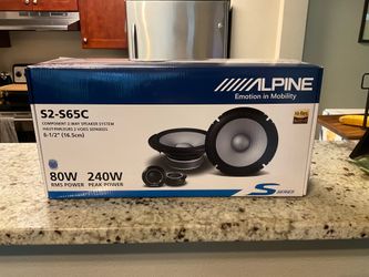 Alpine S Series - S2-S65C - 6.5" 2-Way Component Automotive Speakers