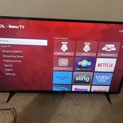 43 Inch TCL Roku TV (Price Is Negotiable) 