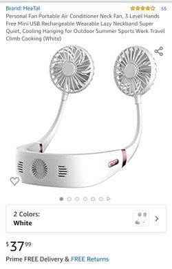 Brand: HeaTal Personal Fan Portable Air Conditioner Neck Fan, 3 Level Hands Free Mini USB