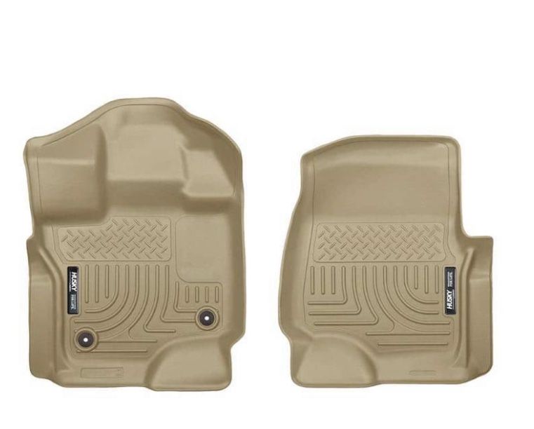 Husky Liners Front Floor Liners Fits 15 18 F150 SuperCrew/SuperCab TAN