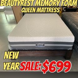 Beautyrest Black Memory Foam Queen Mattress 