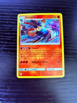 Lucario SM54 Holo Pokémon Promo Card