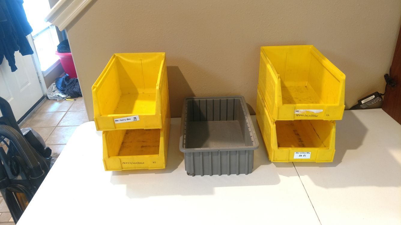 Lewis Systems and Olympic Intermetro Plastic Storage Bins