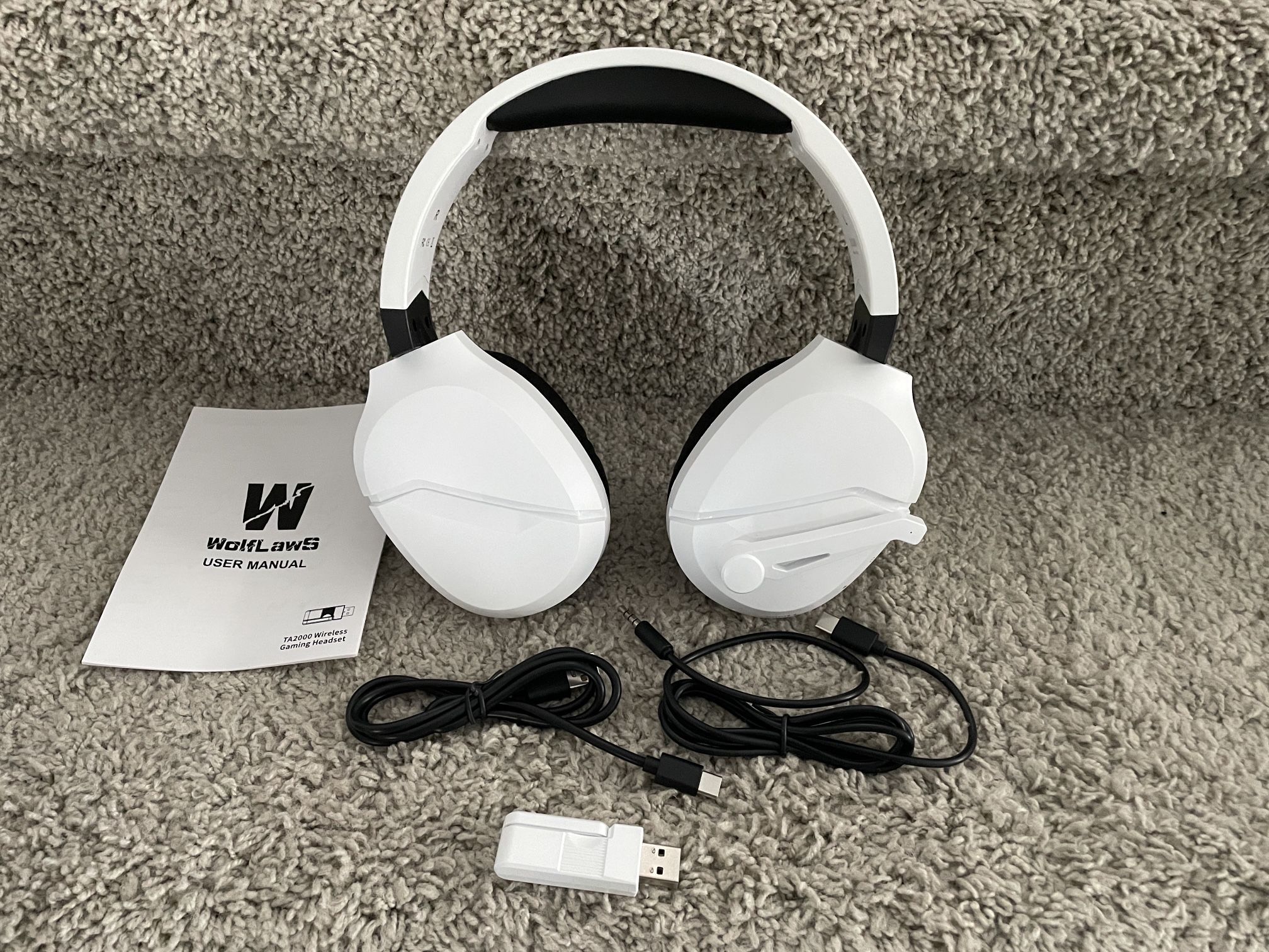Brand New Wireless Gaming Headset with Noise Canceling Microphone for PS5, PC, PS4, 2.4G/Bluetooth