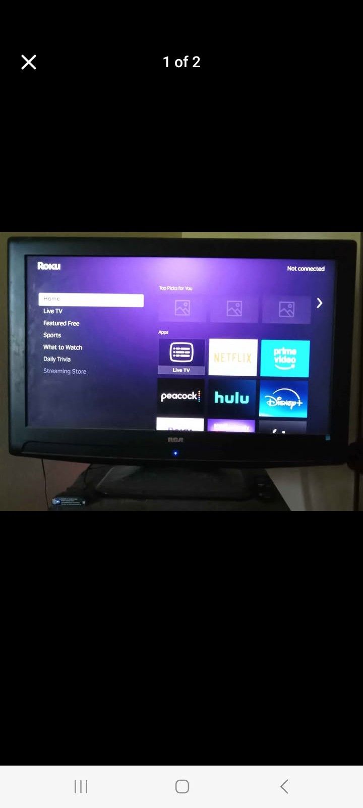 Excellent Condition Flat Screen shot Brand New Roku! ❤️