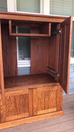 Oak TV stand