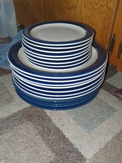(11) 12" dinner plates + (8) 7" dessert plates