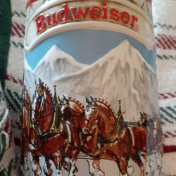 BUDWEISER LIMITED EDITION 1985 EDITION STEIN "A" SERIES HANDCRAFTED for ANHEUSER BUSCH, FAMOUS CLYDESDALE