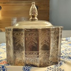 Vintage Silver Plated 1991 Jewelry Box