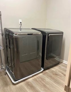 Samsung Black Stainless Washer & Dryer Set