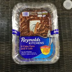 6 Cake Pan and Lids