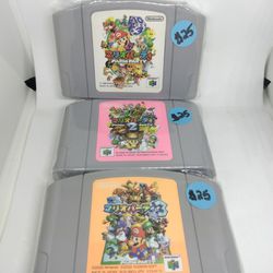 Mario Party 1,2,3 Japanese Imports 