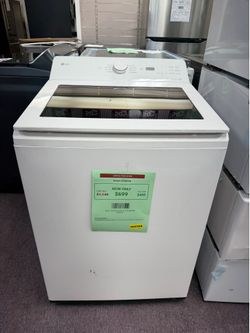 Washer, LG new open box  4.8 Cu.ft top load washer