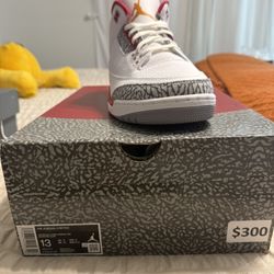 Jordan 3 Retro Cardinal 13s