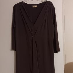 Brown Tunic Blouse  L/XL