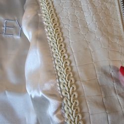 White/cream Leather Jacket 