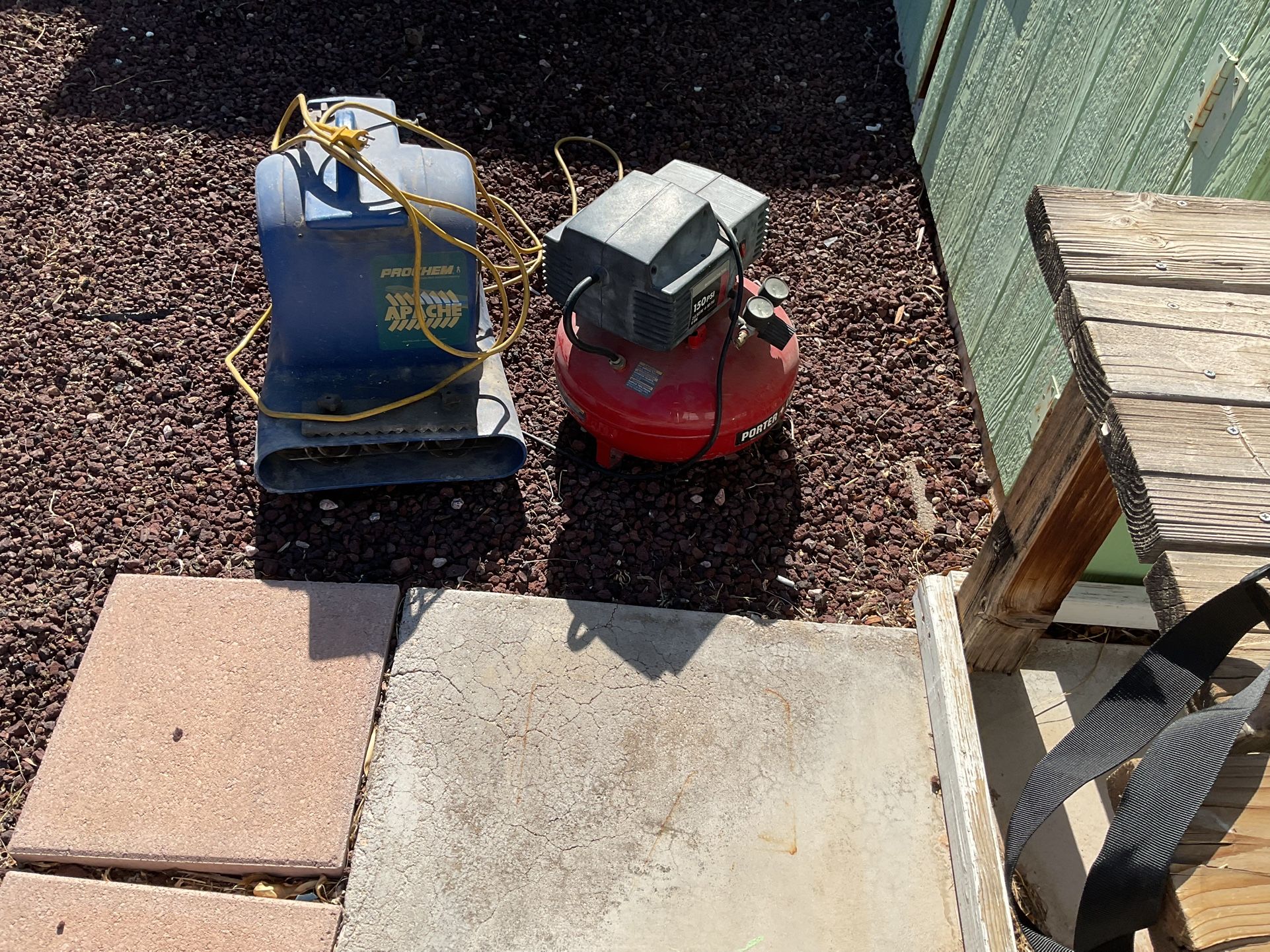 Portable Air Compressor As Well As Carpet blower