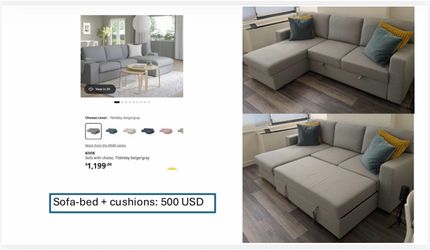 Sofa bed - IKEA