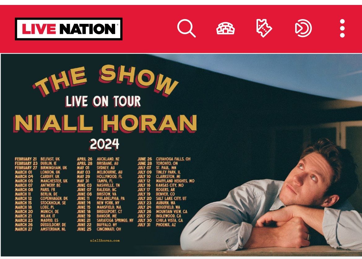 Niall Horan Tickets