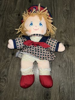 Dolly Mine Soft Doll Sailor Outfit Vintage 1993 Well Made Toy 11" Hearts Stars