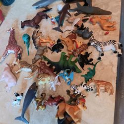 Lot Of Small Animal Toys 