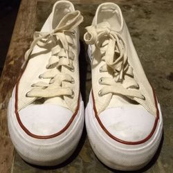 Thick Sole Converse Style Shoes Size 7 
