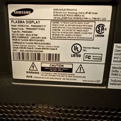 Samsung 58 inch 1080p Plasma TV