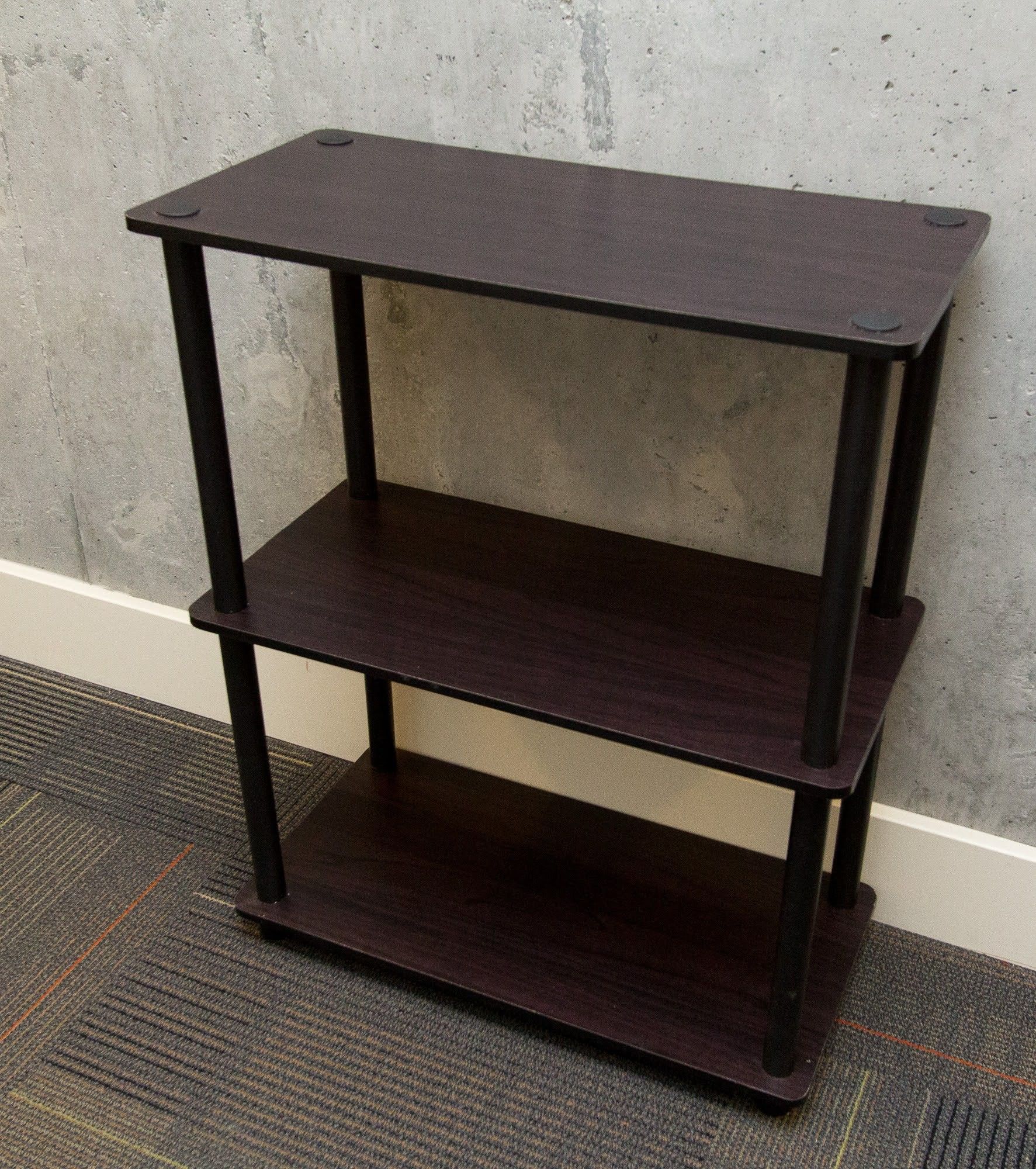 Dark wood 3 tier shelf