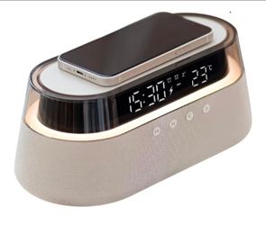 Smart Station | 6-in-1 Wireless Charging Station | Clock | Bluetooth Speaker | Lamp | Radio | Wireless Charger for iPhone Samsung Android Phone