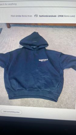 Black Essentials Hoodie SIZE SMALL