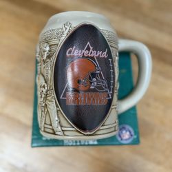 Cleveland Browns Sportsteins 3D Sculptured Relief Ceramic Mug