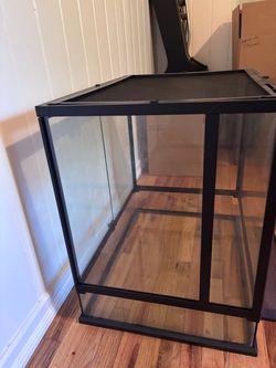 24"x18"x24" Reptile Terrarium, Modular Aluminum-Frame Glass Vivarium.