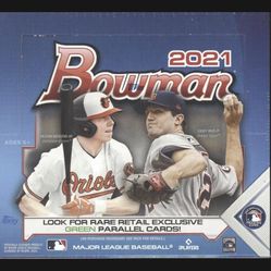 2021 BOWMAN BASEBALL FACTORY SEALED 24 PACK RETAIL BOX MLB