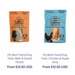 My Best Friend Doggy Treats 6oz Bags 12ct Boxes Available 