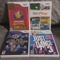 Wii Games with Manual & Case