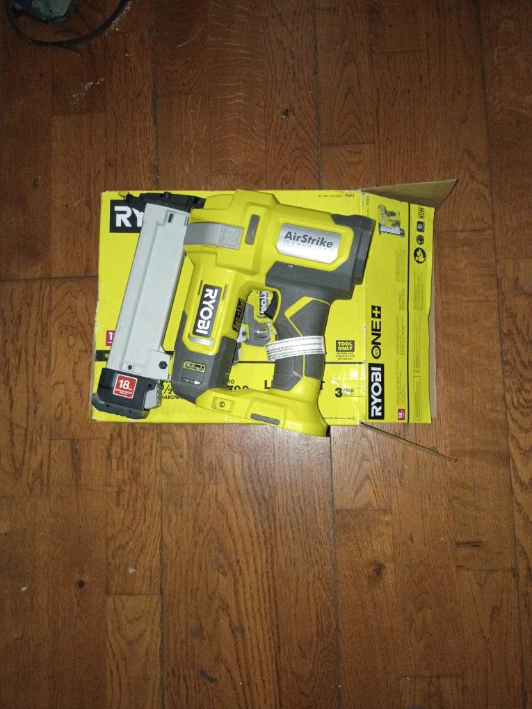 RYOBI 18 GA  Narrow Crown Stapler  ( Tool Only) Model Number:  P361
