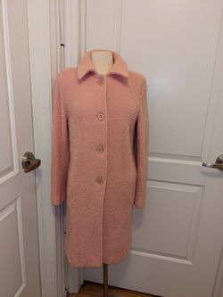 Ladies Boiled Wool Overcoat, Size L