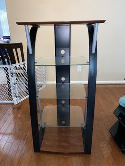 Glass  Entertainment Station Stand 