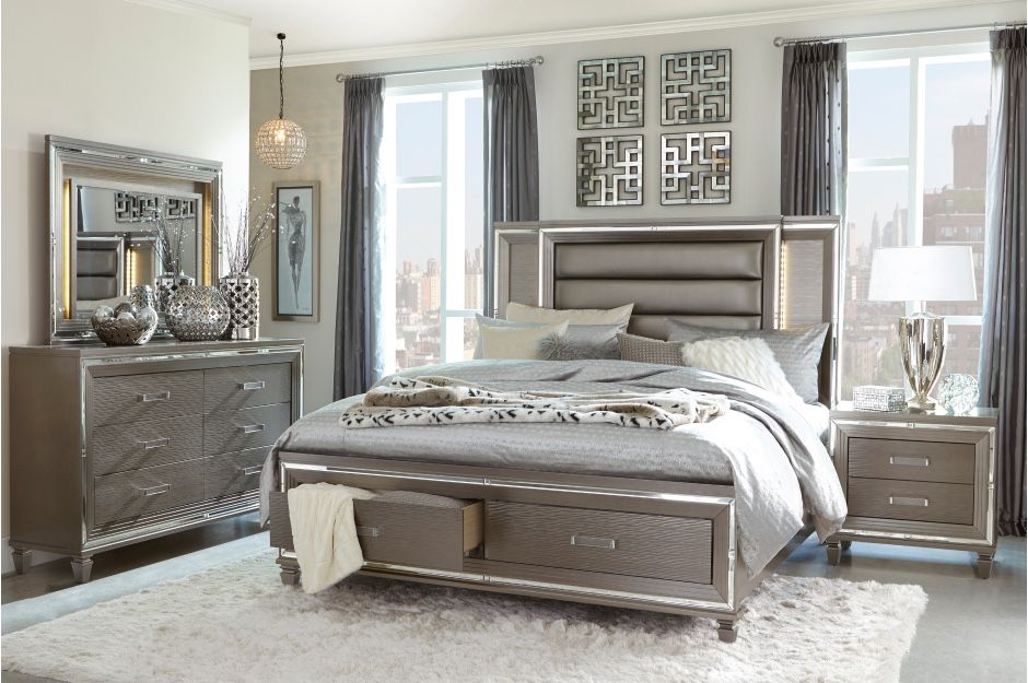 4 PIECES BEDROOM SET