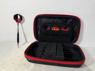 Casemaster Soft Tip Dart Set Plastic Tip Darts Hard Case Flights Accessories