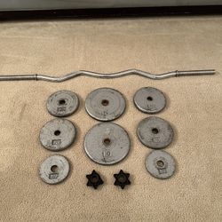 EZ Curl bar with Plates 