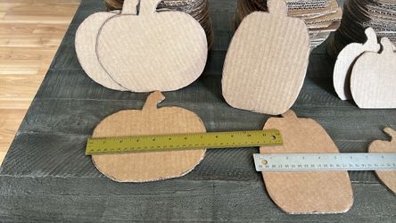 Cardboard Pumpkin Cutouts Craft Shapes Bulk Lot