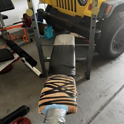 Weight Bench and Bar
