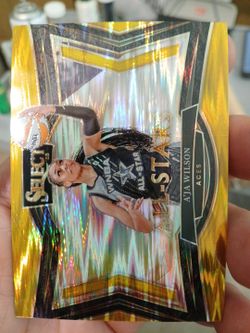 A'ja Wilson Panini Select WNBA All-Stars Gold Prizm Card