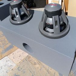 Custom Ported Enclosure With Alpine Type R Subwoofers See Pictures 