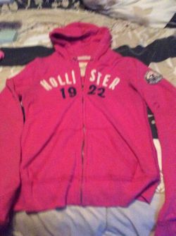 Hollister pink hoodie