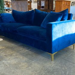 Royal Blue Sofa 