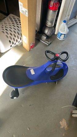 Blue Kids Wiggle Ride-On Toy Car
