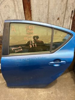 Toyota Prius C Rear Door Driver Side LH Blue 2012 - 2019 ; J455