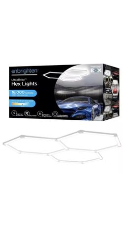 Enbrighten UltraBrite Hex Lights 16Pack 16.5 in./1.45ft Integrated LED Strip NEW